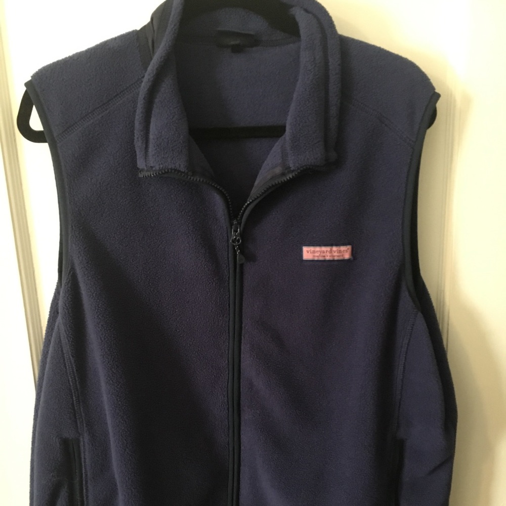 XL VINEYARD VINES BLUE FLEECE VEST